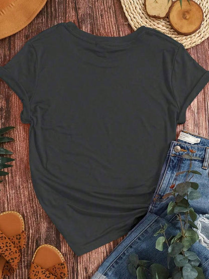 Vintage Casual Floral Pattern&Wear Comfortably&Round Neck T-Shirt&Summer&Spring,Women's Clothing Graphic Tees Women Topsholiday Causal Top