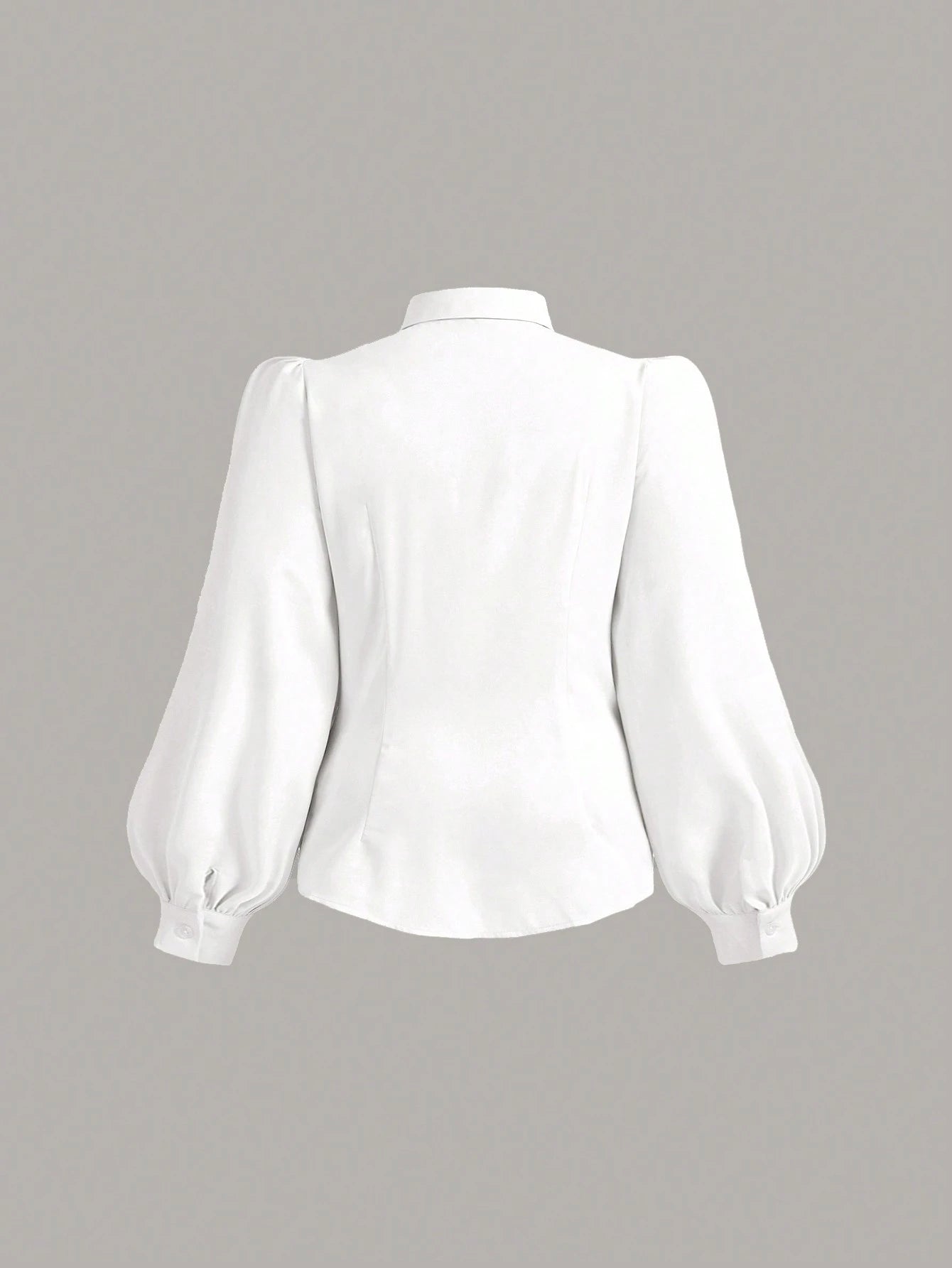 Vintamour Plus Size Vintage Elegant Lantern Sleeve Shirt Thanksgiving Curve Long Women Blouse White Button Up Costume Professional Spring Festival Outfits For