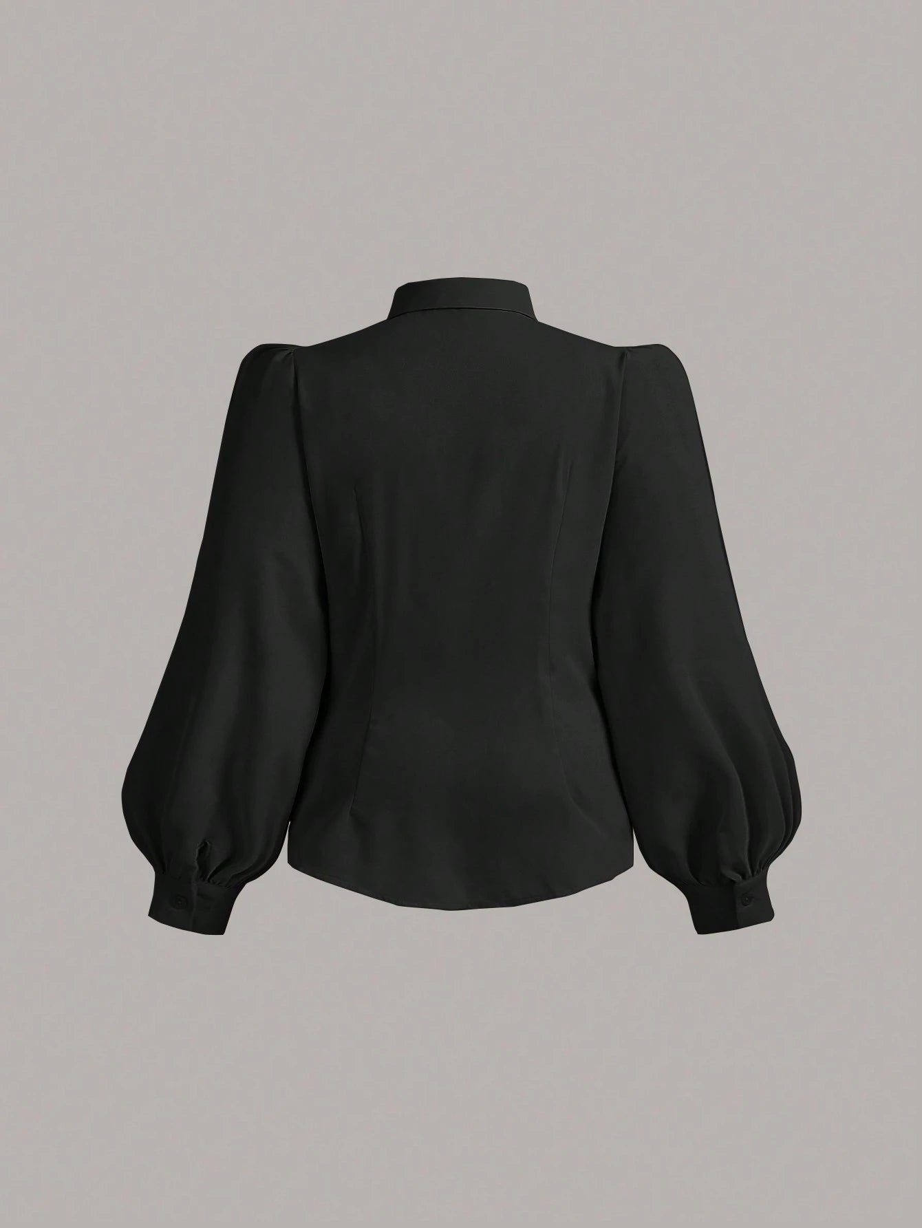 Vintamour Plus Size Vintage Elegant Lantern Sleeve Shirt Thanksgiving Curve Long Women Blouse White Button Up Costume Professional Spring Festival Outfits For