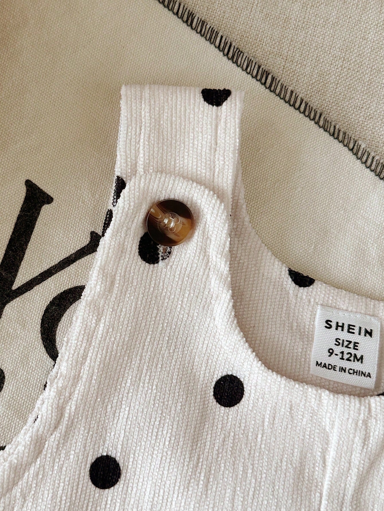 Vintaside Kids Baby Girls Spring/Autumn Polka Dot Top Overalls Jumpsuits Casual Style With Chest Pocket Decoration Outdoor And Leisure