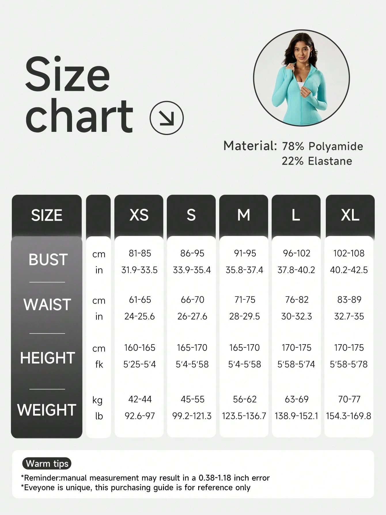 VUTRU 1pc Women's Slim Fit Athletic Jacket With Thumb Holes, For Running, Yoga Spring Sports