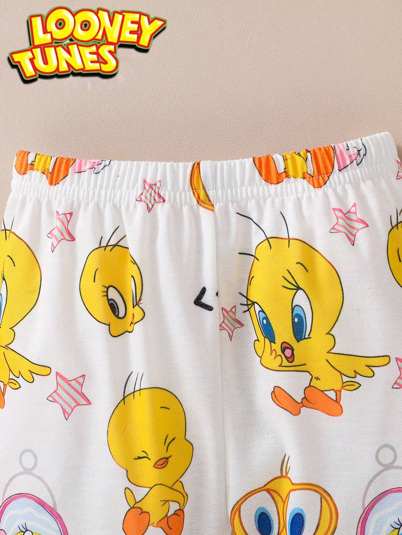 Warner Bros Baby Boy Cartoon Print Sweatshirt & Pants Set, Casual Daily Outfit