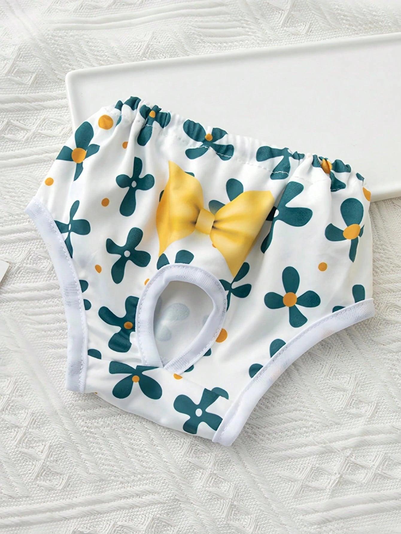 Washable Set Of 7 Dog Physiological Shorts With Cute Pet Prints Absorbent Reusable Leakproof Puppy Diapers For Small Medium Dogs
