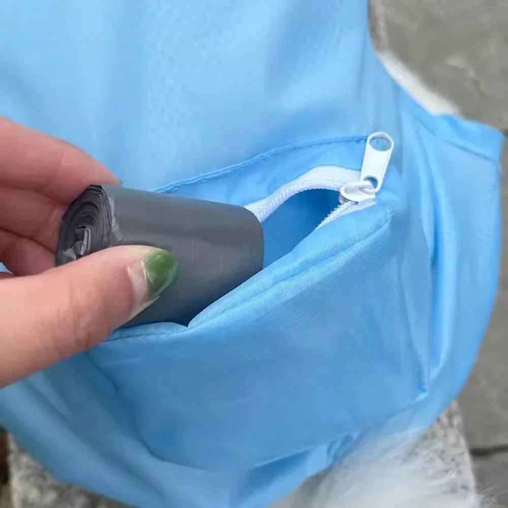 Waterproof Full Coverage Dog Raincoat With Reflective Strips, Non-Slip Boots, Storage Bag, Blue Puppy Raincoat Set, Outdoor Travel Gift, Large Size For Added Comfort And Longer Use As Dog Grows, Diffe