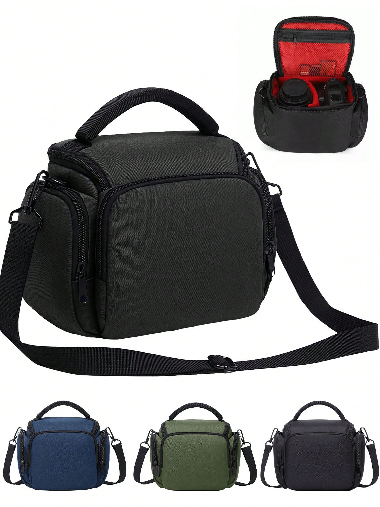 Waterproof Portable Anti-Shock Oxford Digital Camera Case Compatible Protector Travel Camera Lens Carry Case For DSLR SLR