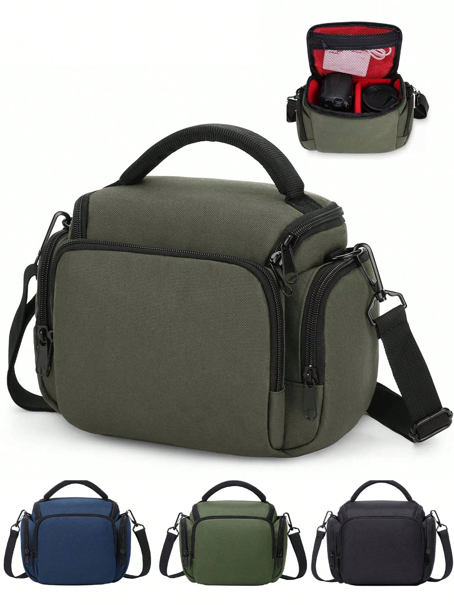 Waterproof Portable Anti-Shock Oxford Digital Camera Case Compatible Protector Travel Camera Lens Carry Case For DSLR SLR