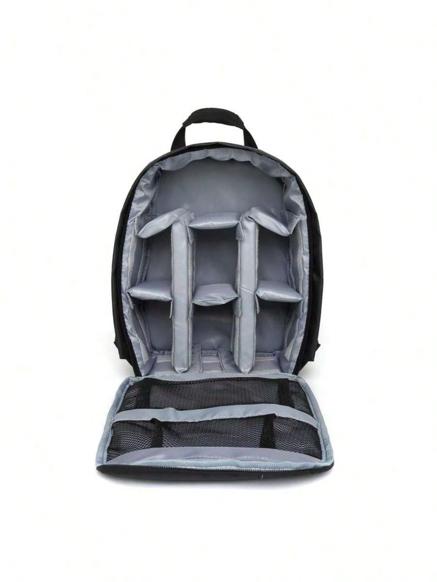 Waterproof Shockproof Camera Backpack With Custom Divider Padded Compartments, Lightweight DSLR Lens Storage Rucksack For Photography Outdoor Hiking