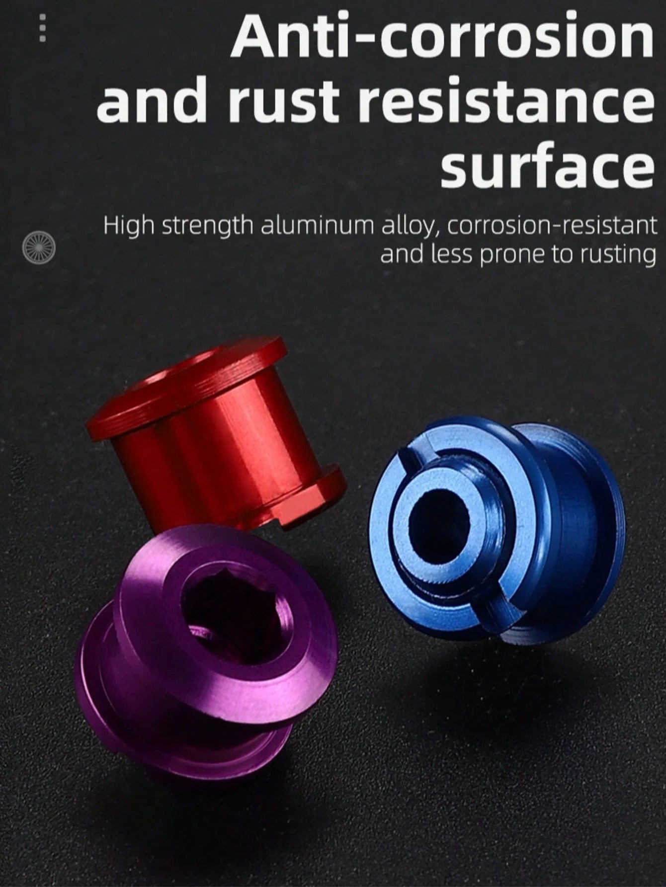WEST BIKING 5PCS Bicycle Single/Double Chainring Bolts Durable Aluminum Alloy Personalized Color Bike Parts For Men And Women