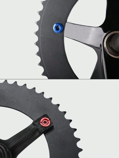 WEST BIKING 5PCS Bicycle Single/Double Chainring Bolts Durable Aluminum Alloy Personalized Color Bike Parts For Men And Women