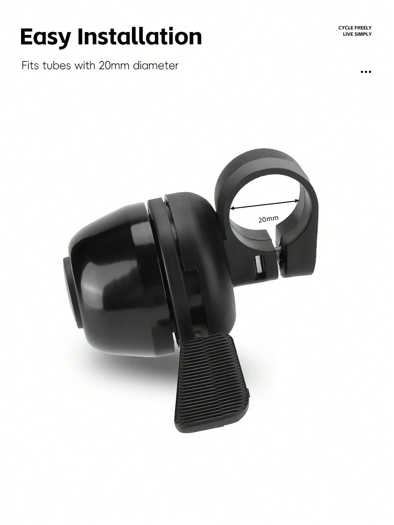 WEST BIKING Aluminum Alloy Bicycle Bell Durable And Rust-Resistant Easy To Install Bicycle Accessory Suitable For Most Bicycles