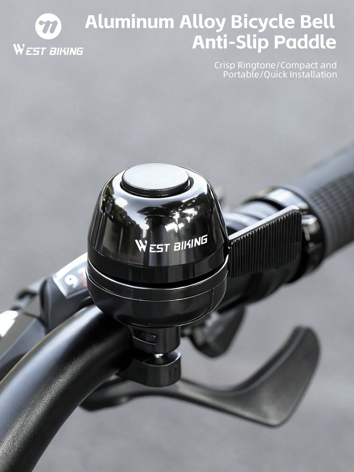 WEST BIKING Aluminum Alloy Bicycle Bell Durable And Rust-Resistant Easy To Install Bicycle Accessory Suitable For Most Bicycles