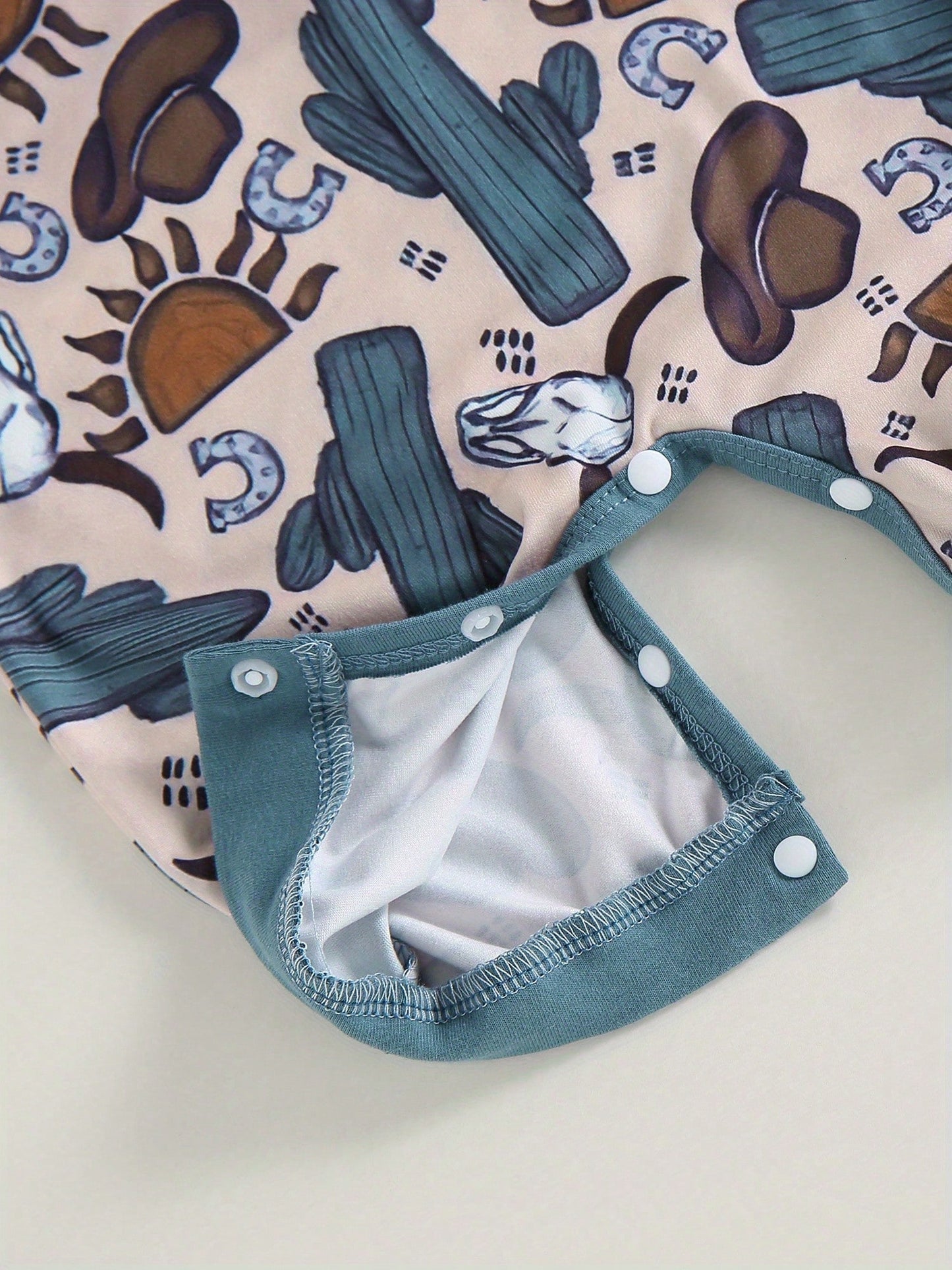 Western Baby Boy Summer Clothes Highland Cow Print Romper Shorts Jumpsuit One Piece Outfits Cowboy 0-18M