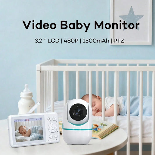Wireless Baby Monitor With 3.2" Display, Real-Time Video