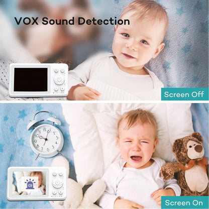 Wireless Baby Monitor With 3.2" Display, Real-Time Video