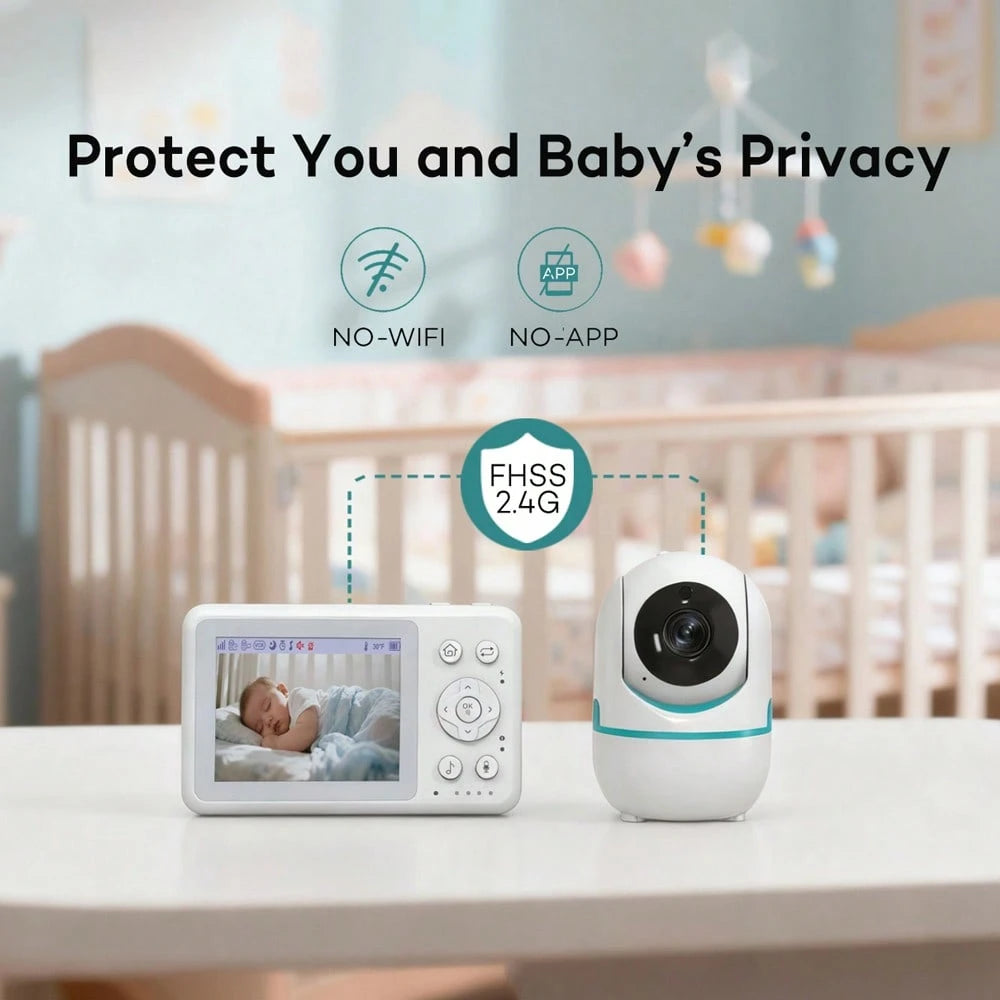 Wireless Baby Monitor With 3.2" Display, Real-Time Video