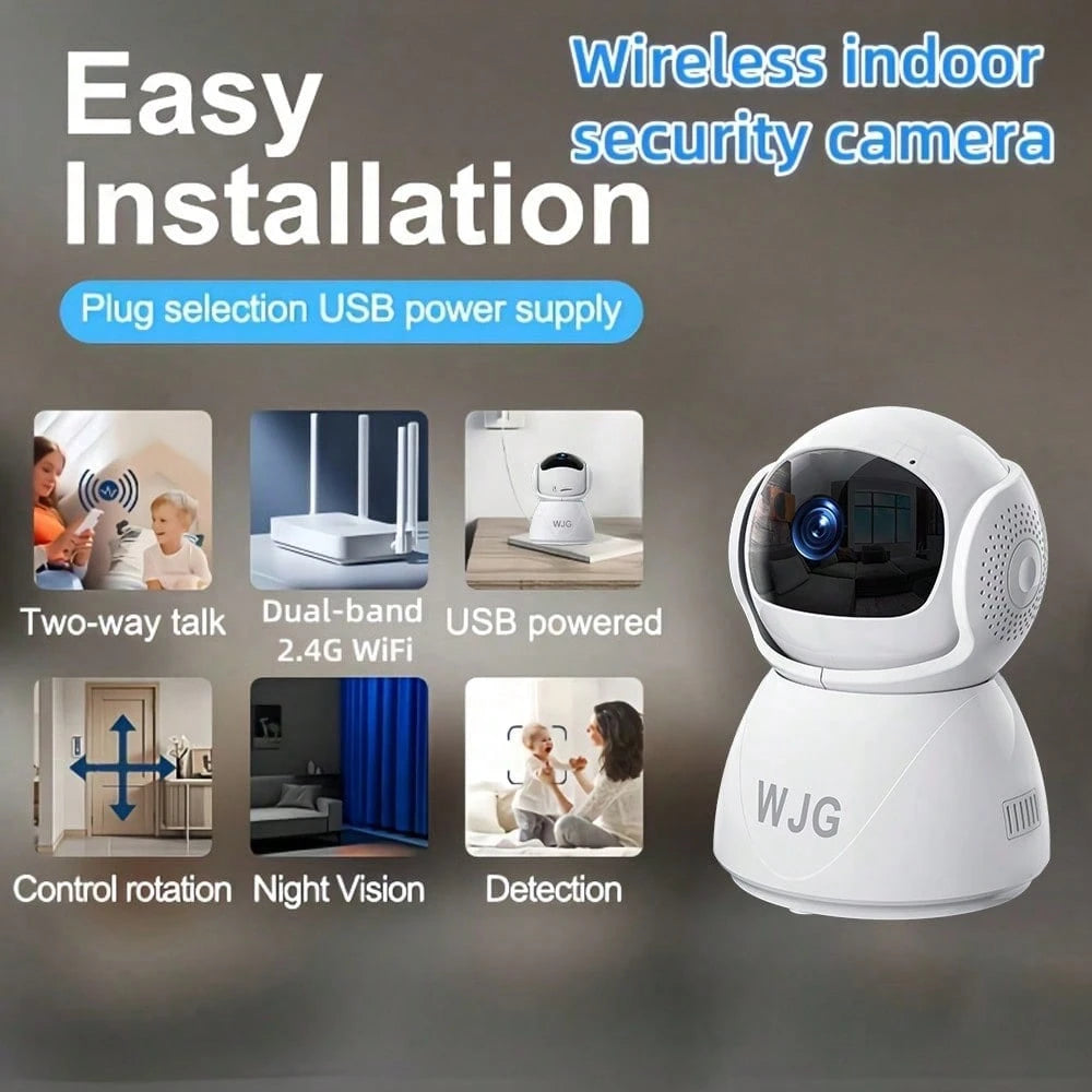 WJG 1pc+2pcs Baby Monitor, 1290P HD Video Baby Monitor With Camera And Audio, 2.4GHzCamera With Night Vision, Motion Detection For Baby And Pet, Cloud