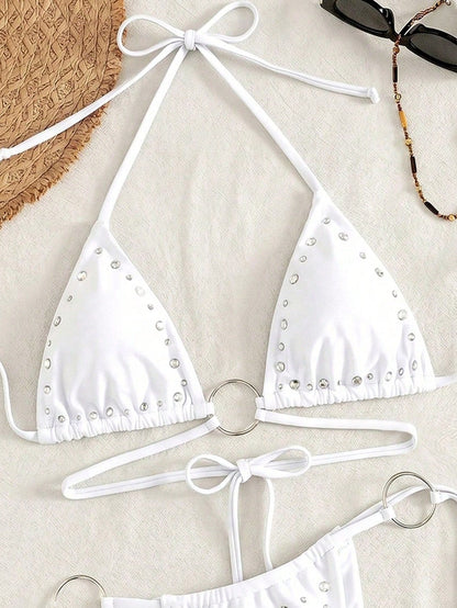 Women Bikini Tops Vacation Beach Black Summer