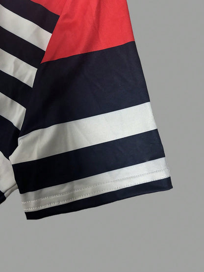 Women Casual Colorblock Striped Bodycon Dress Elegant Summer