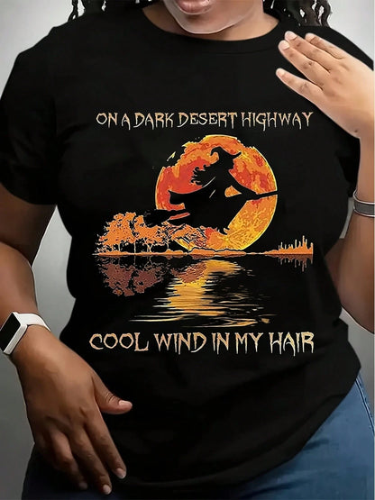 Women Fall Halloween Graphic V Neck Shirt Cut Out Cold Shoulder Short Sleeve Shirt Funny Family Party Rock Tee Top
