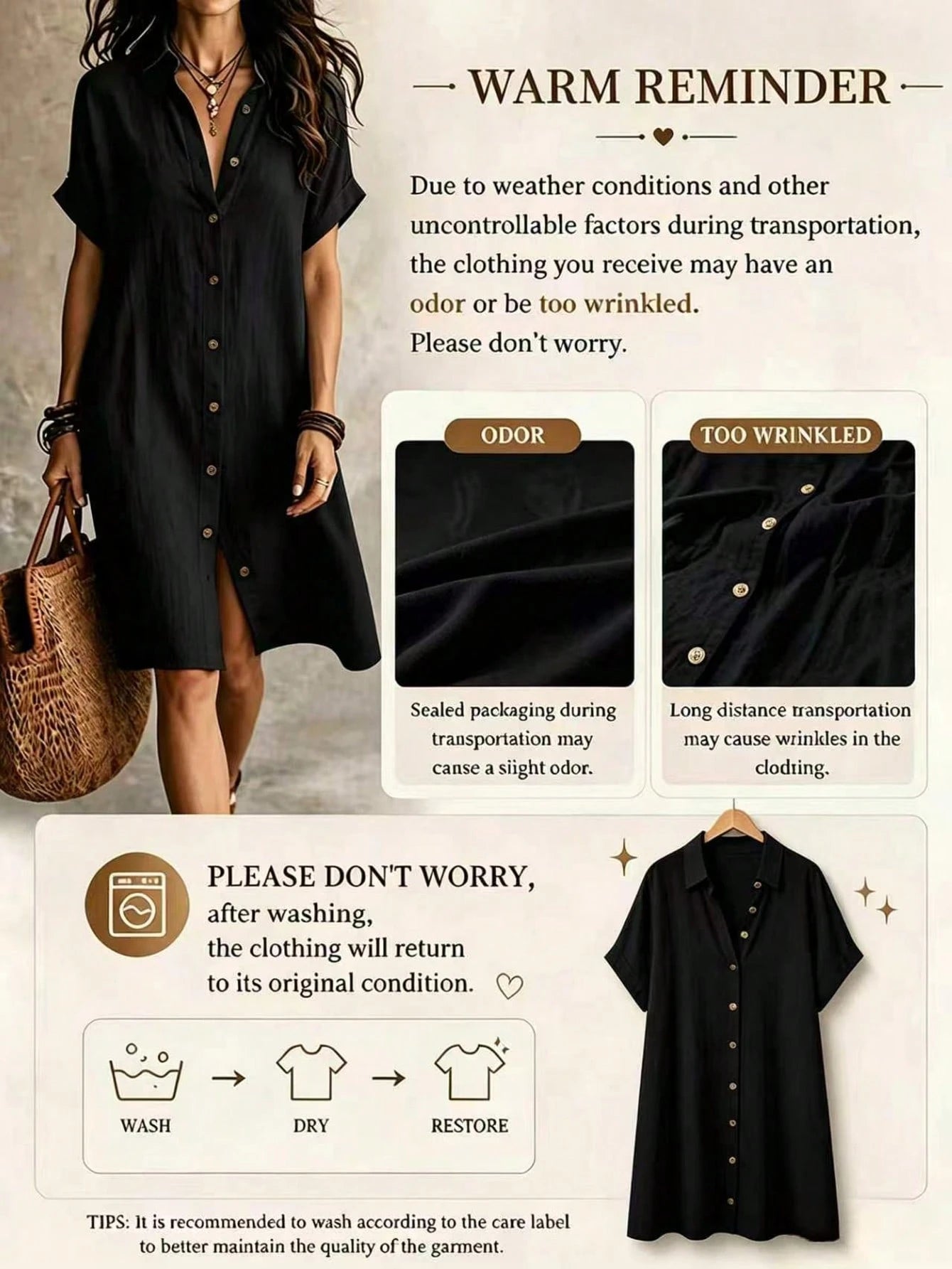 Women's Black Casual Button Front Knee-Length Dress, Short Sleeve, Knitted Fabric Elegant Summer, Work To Weekend