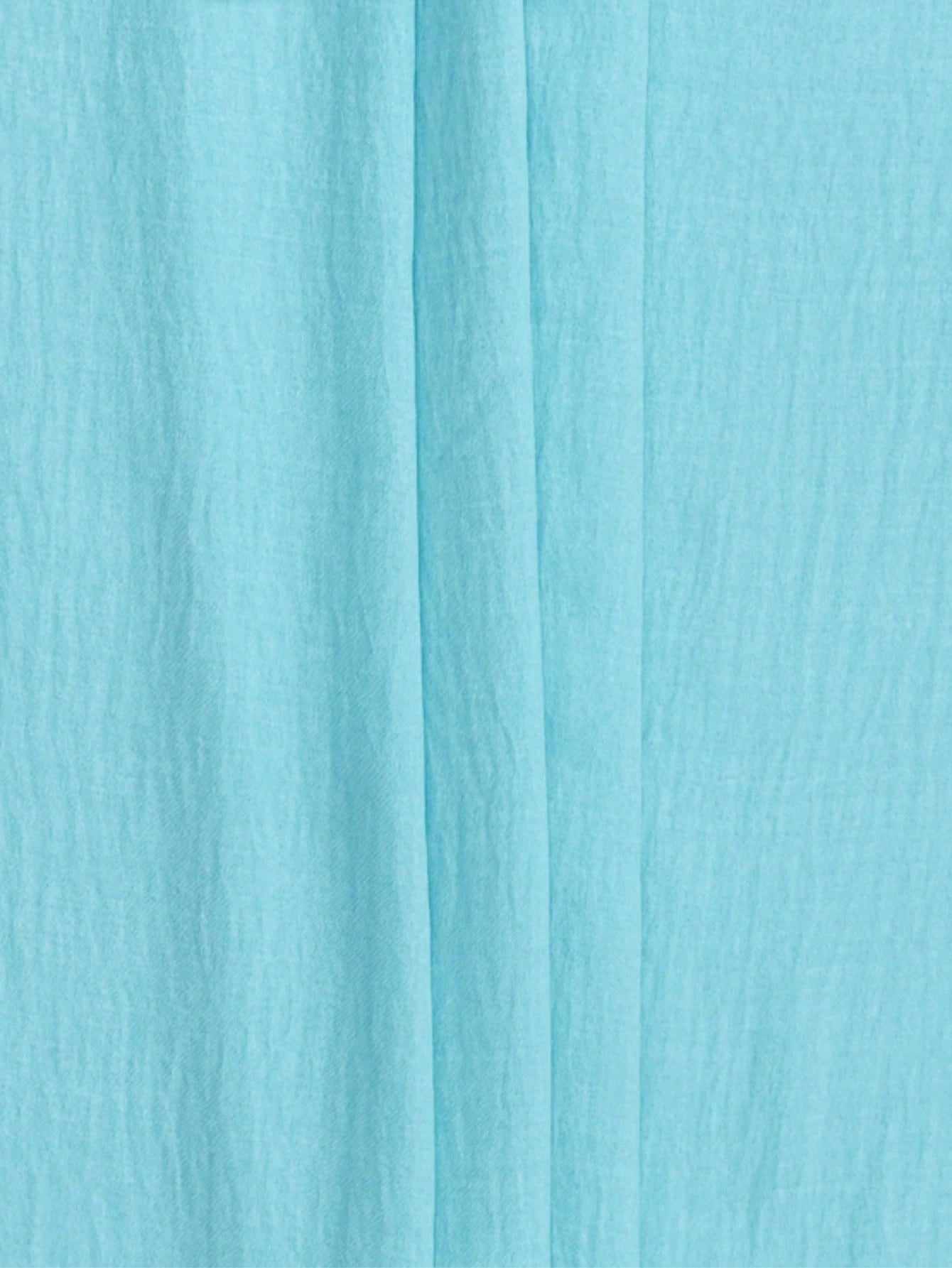 Women's Casual Green Button-Up Shirt Dress, Knee-Length Woven Fabric Mid-Length Dress For Back To School Season Elegant