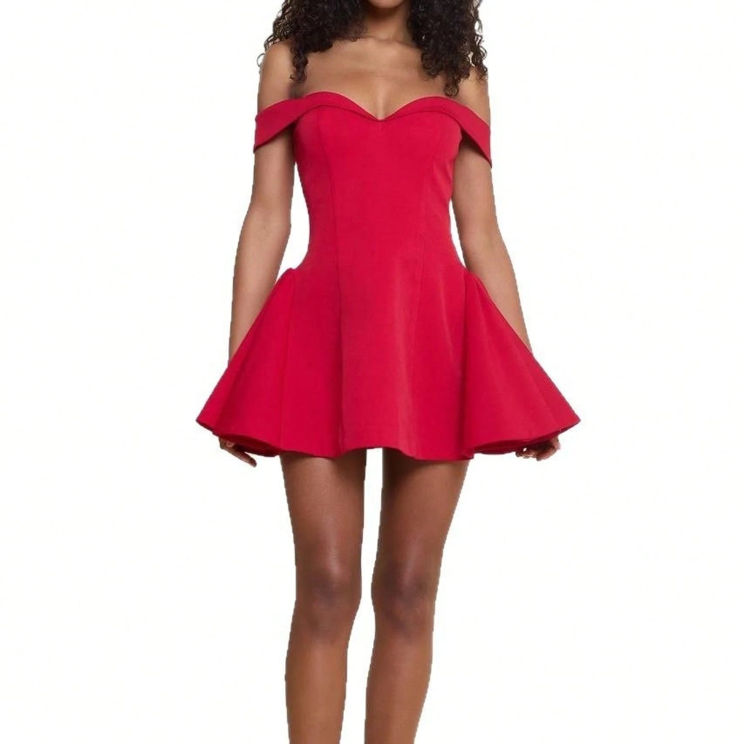 Women's Mini Dress Elegant Off Shoulder Fit And Flare Party Dress