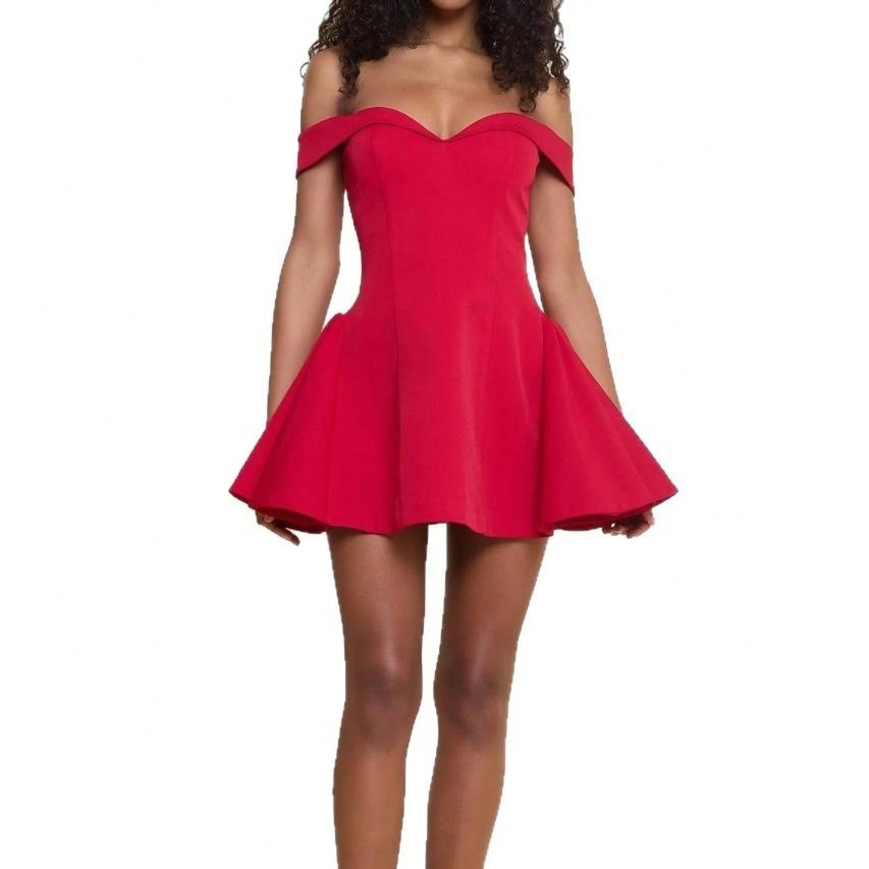 Women's Mini Dress Elegant Off Shoulder Fit And Flare Party Dress