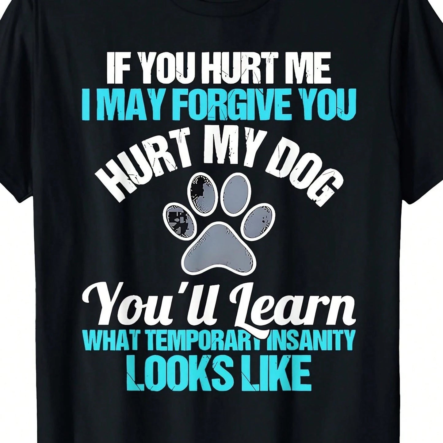 Women'S Plus-Size Black Dog-Themed T-Shirt, A Retro Pet Owner'S Declaration. The Casual Crew Neck Design Is Suitable For Dog Lovers, Machine Washable