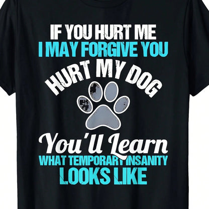 Women'S Plus-Size Black Dog-Themed T-Shirt, A Retro Pet Owner'S Declaration. The Casual Crew Neck Design Is Suitable For Dog Lovers, Machine Washable
