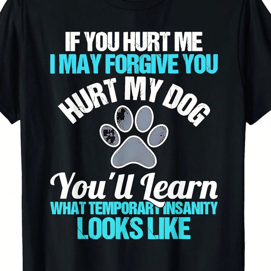 Women'S Plus-Size Black Dog-Themed T-Shirt, A Retro Pet Owner'S Declaration. The Casual Crew Neck Design Is Suitable For Dog Lovers, Machine Washable