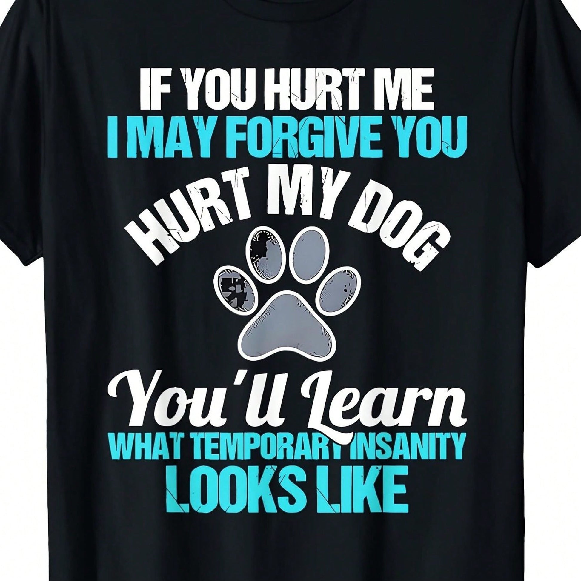 Women'S Plus-Size Black Dog-Themed T-Shirt, A Retro Pet Owner'S Declaration. The Casual Crew Neck Design Is Suitable For Dog Lovers, Machine Washable