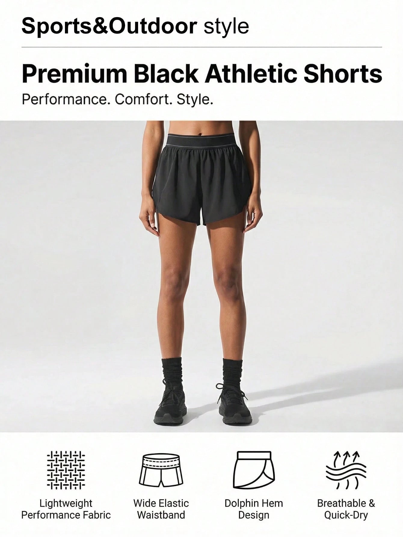 Women's Quick-Dry High-Waist Cargo Sports Shorts, Fitness Workout Wear, Outdoor Hiking Cycling With Belt And Hidden Pockets, Casual Travel Sportswear, Summer & Autumn
