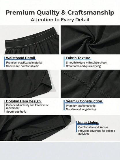 Women's Quick-Dry High-Waist Cargo Sports Shorts, Fitness Workout Wear, Outdoor Hiking Cycling With Belt And Hidden Pockets, Casual Travel Sportswear, Summer & Autumn