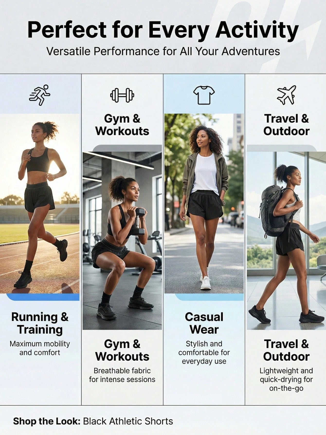 Women's Quick-Dry High-Waist Cargo Sports Shorts, Fitness Workout Wear, Outdoor Hiking Cycling With Belt And Hidden Pockets, Casual Travel Sportswear, Summer & Autumn