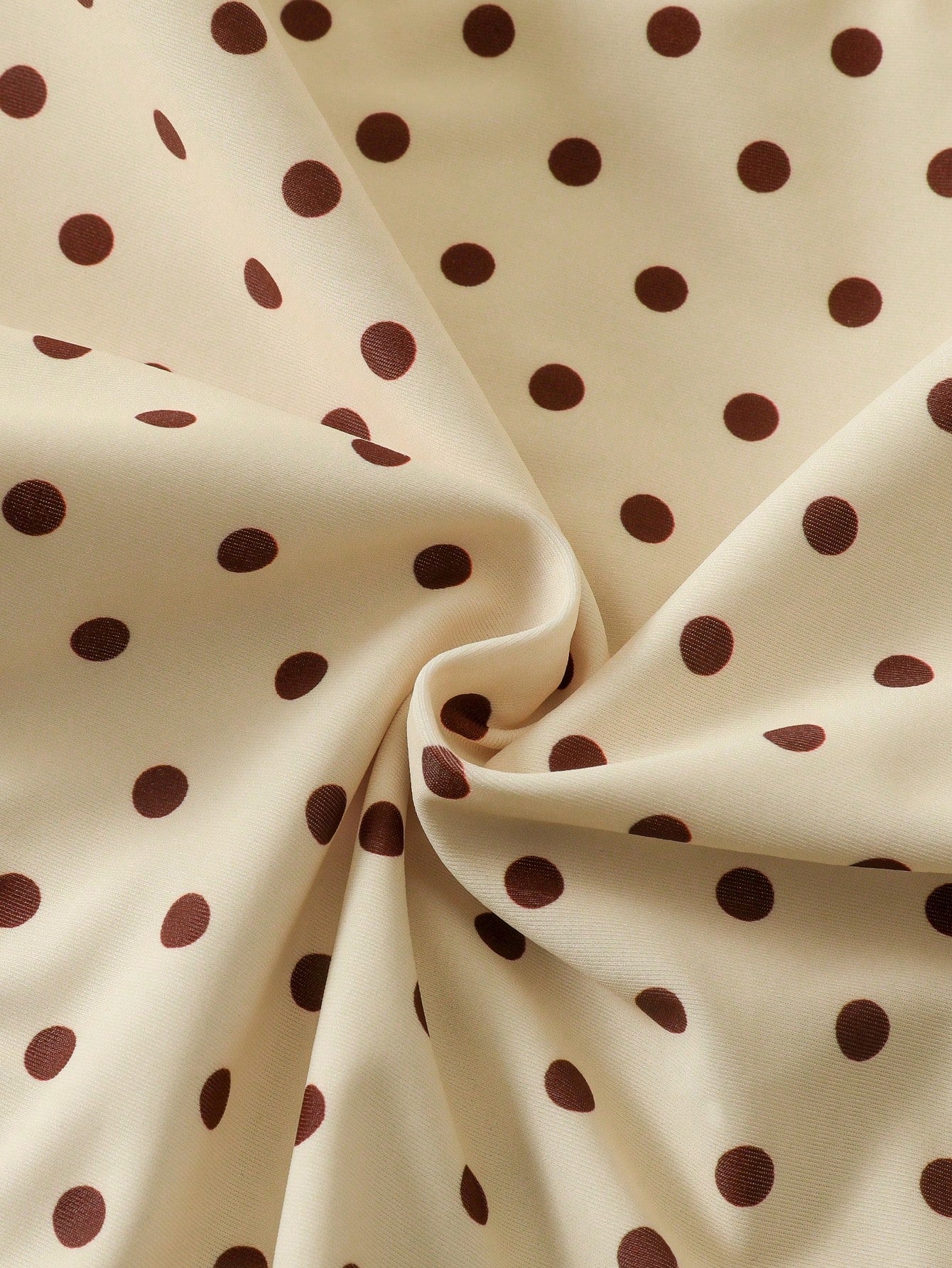 Women's Sexy Polka Dot Tie-Up Asymmetrical Backless Wrap Two Pieces Swimsuit, Beach Vacation Outfit For Summer