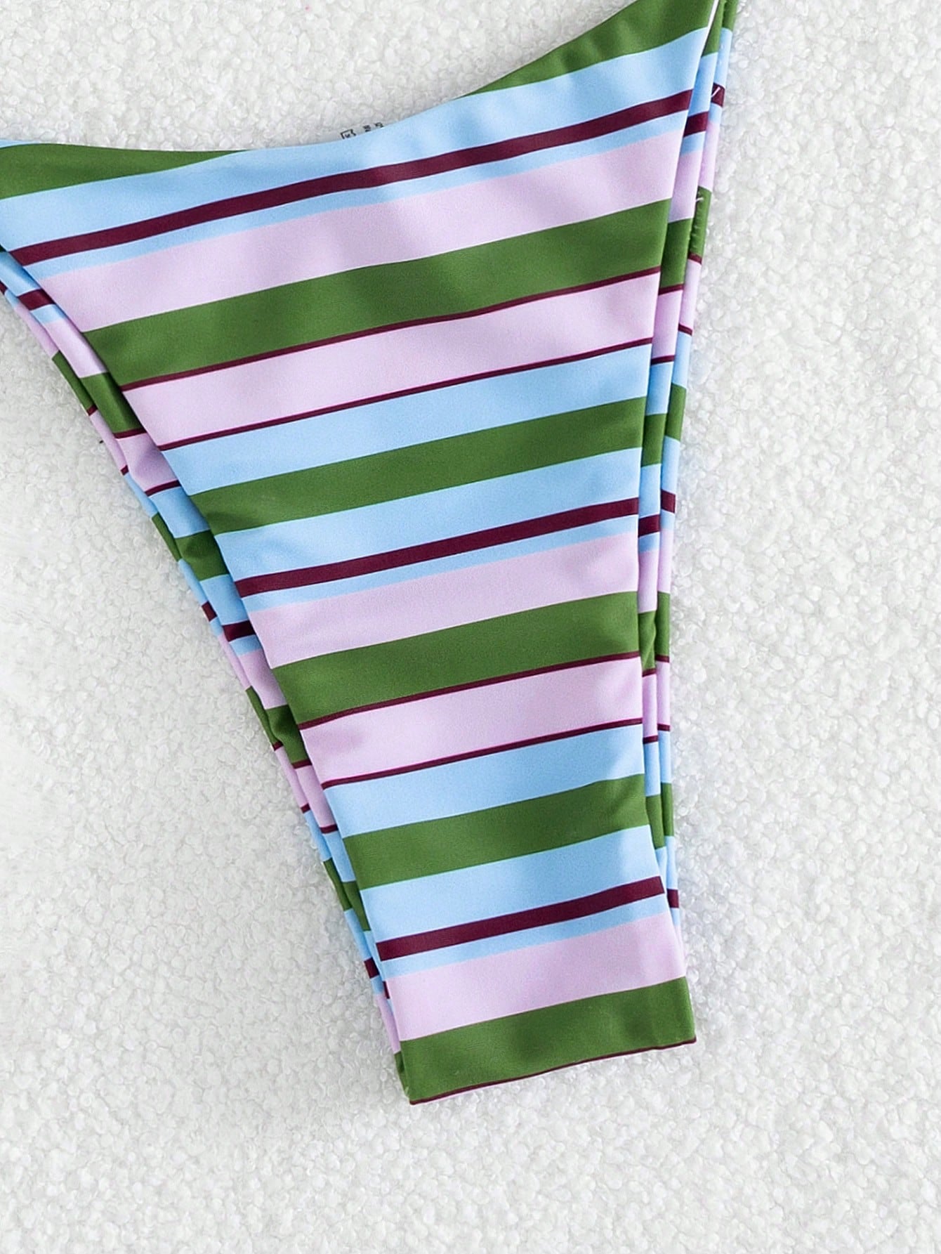 Women's Sexy, Colorful Striped Bohemian Style Breathable High Elasticity Fabric Vacation Bikini Sets Beach Summer, Aesthetic