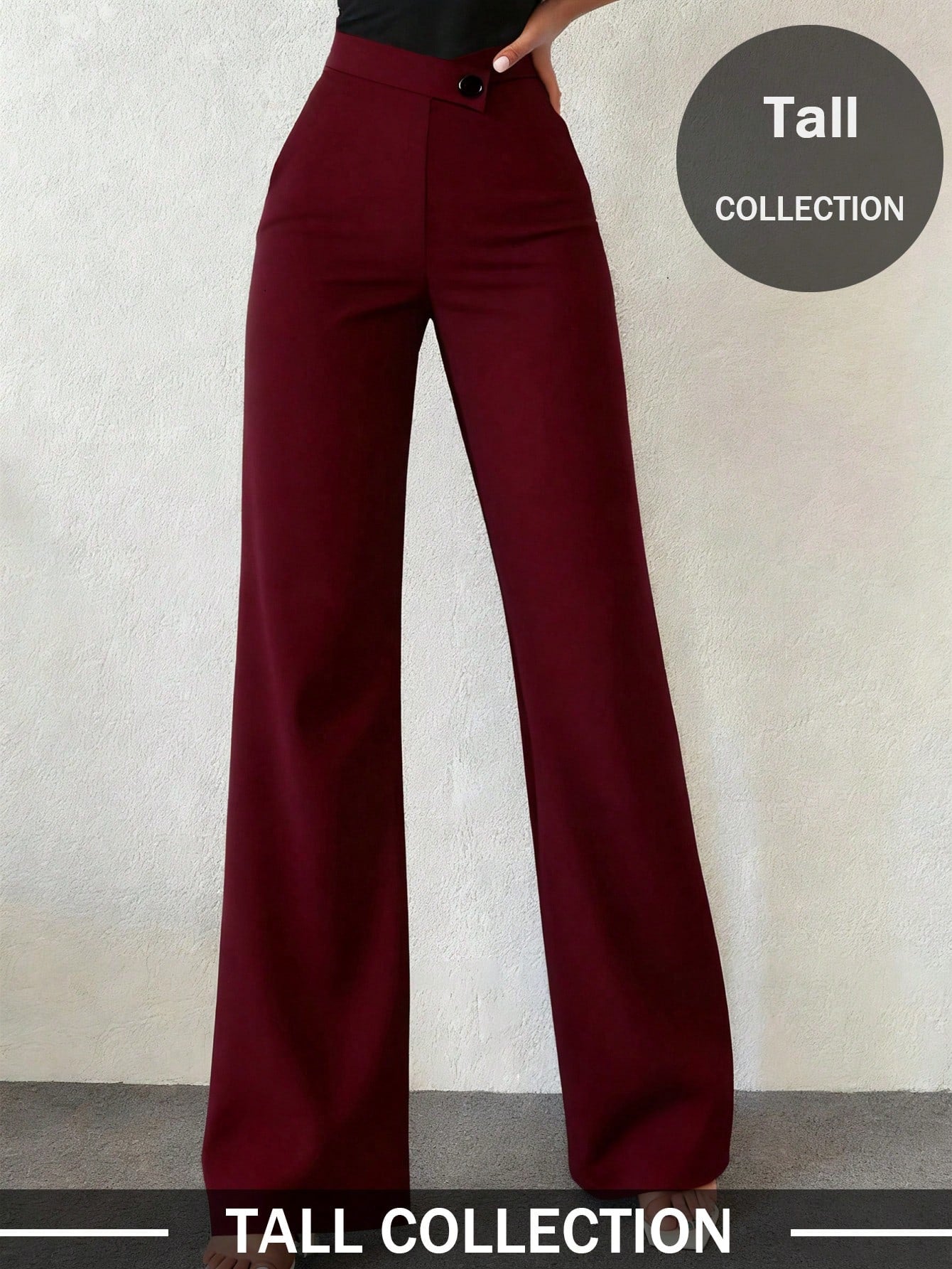 Women's Solid Color Casual Elegant Straight Leg Pants, Suitable For Daily Wear, Office Commute, Dates, Holidays, Parties Spring
