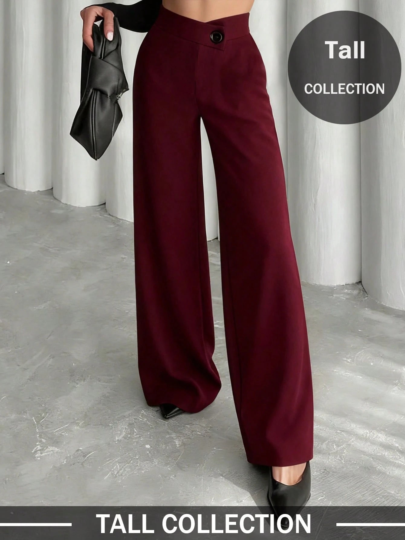 Women's Solid Color Casual Elegant Straight Leg Pants, Suitable For Daily Wear, Office Commute, Dates, Holidays, Parties Spring
