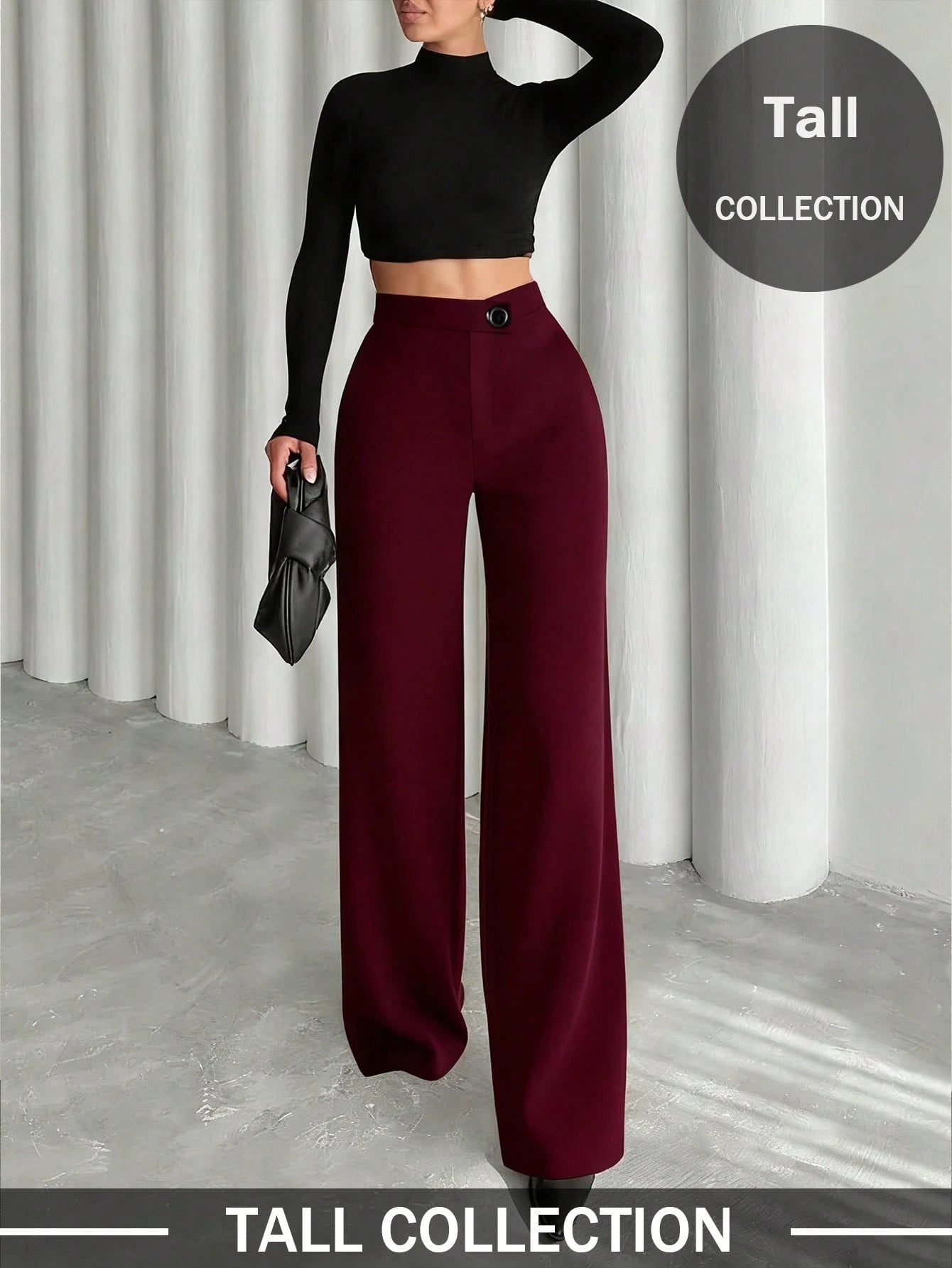 Women's Solid Color Casual Elegant Straight Leg Pants, Suitable For Daily Wear, Office Commute, Dates, Holidays, Parties Spring