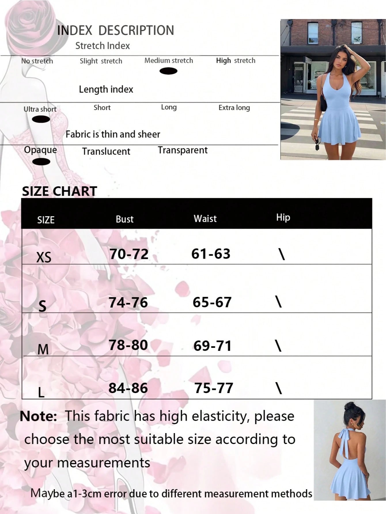 Women's Solid Color Knit V-Neck Halter Sexy Backless Elegant Vacation Fashion Mini Dress With Safety Shorts Party Summer