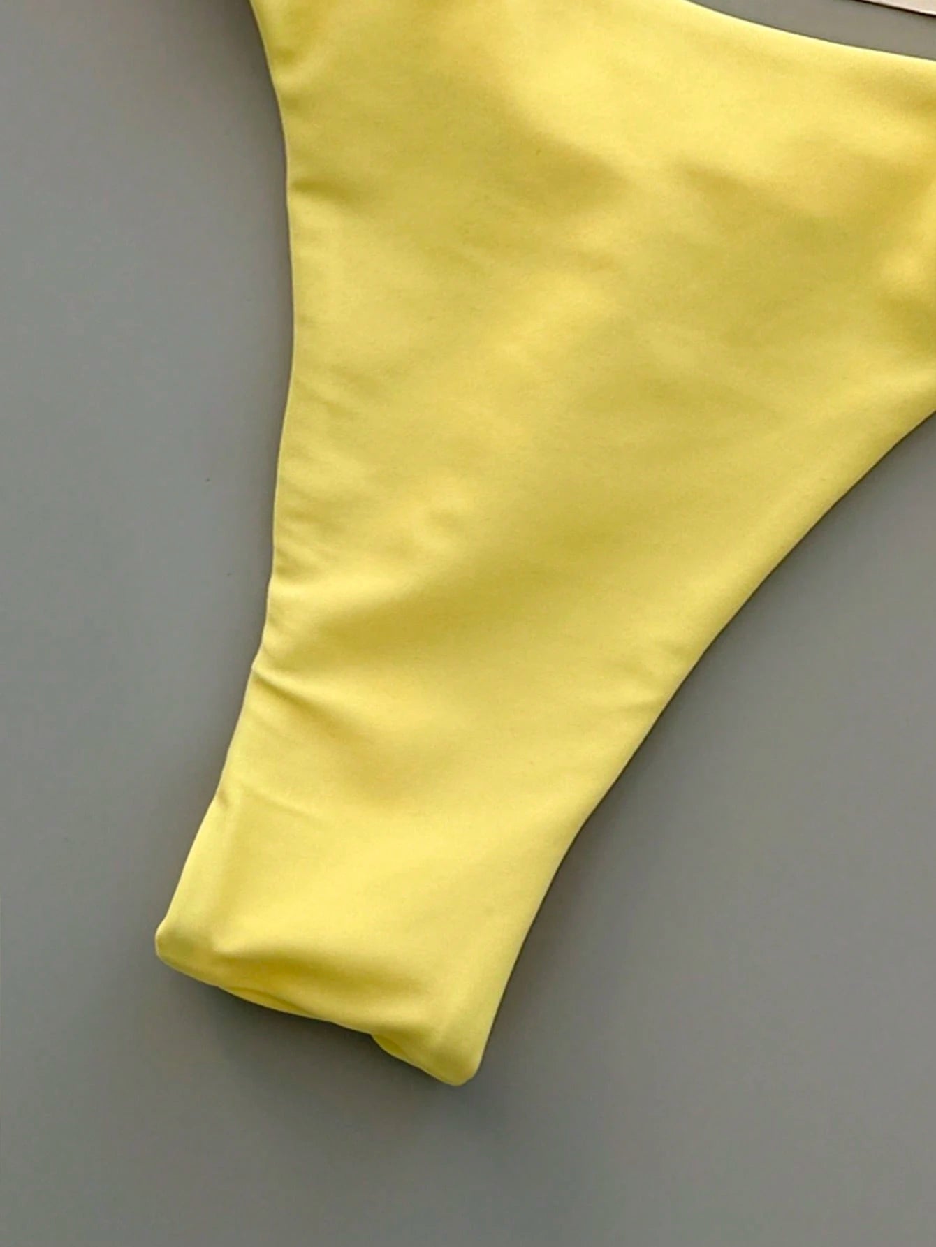 Women's Summer Beach Colorblock Sexy Bikini Swimwear Set Vacation Yellow