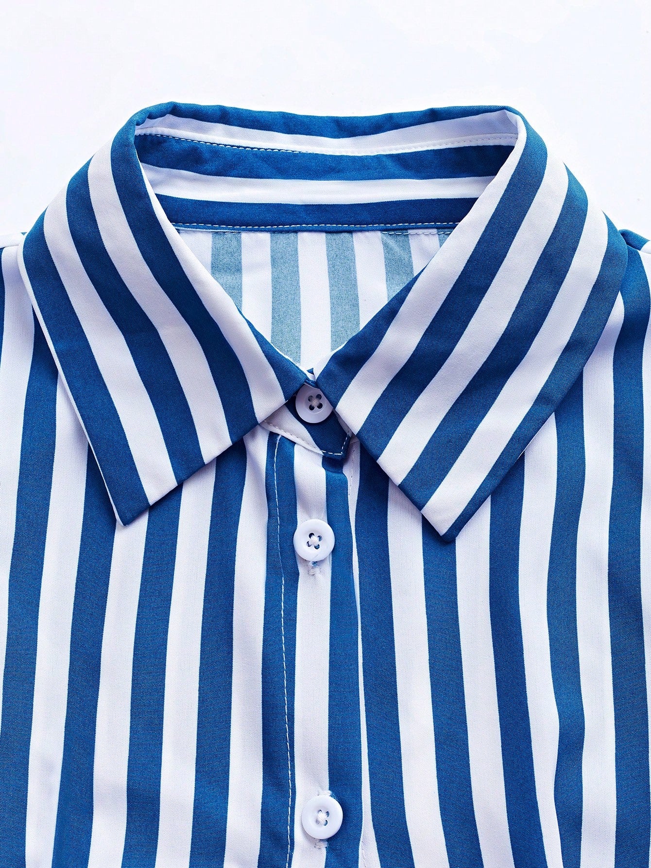 Women's Vacation Striped Long Sleeve Button Front Shirt Dress Fall Cloth For Women
