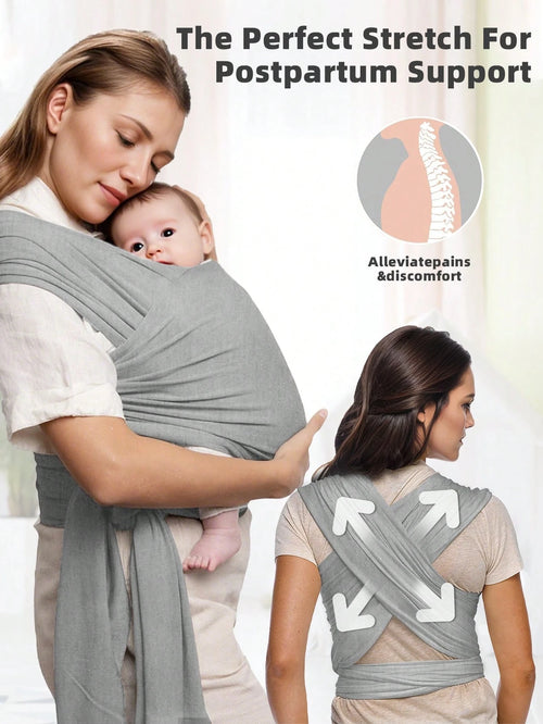 Wrap Carrier- Original Baby Carrier Wrap Sling For Newborns- Baby Wearing Essentials- Newborn Wrap Swaddle Holder, Newborn To Toddler Infant Sling
