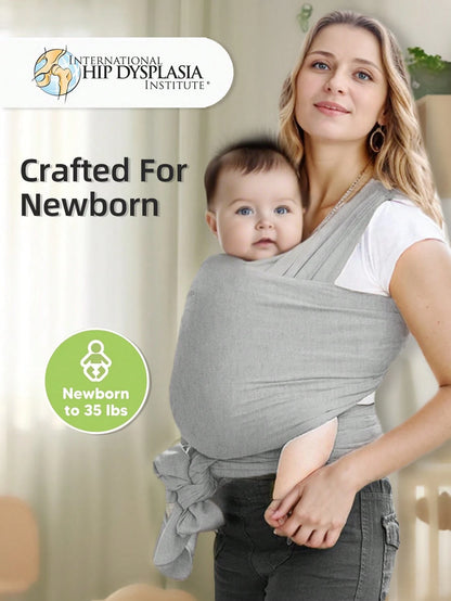 Wrap Carrier- Original Baby Carrier Wrap Sling For Newborns- Baby Wearing Essentials- Newborn Wrap Swaddle Holder, Newborn To Toddler Infant Sling