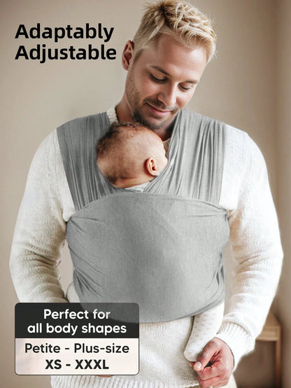 Wrap Carrier- Original Baby Carrier Wrap Sling For Newborns- Baby Wearing Essentials- Newborn Wrap Swaddle Holder, Newborn To Toddler Infant Sling