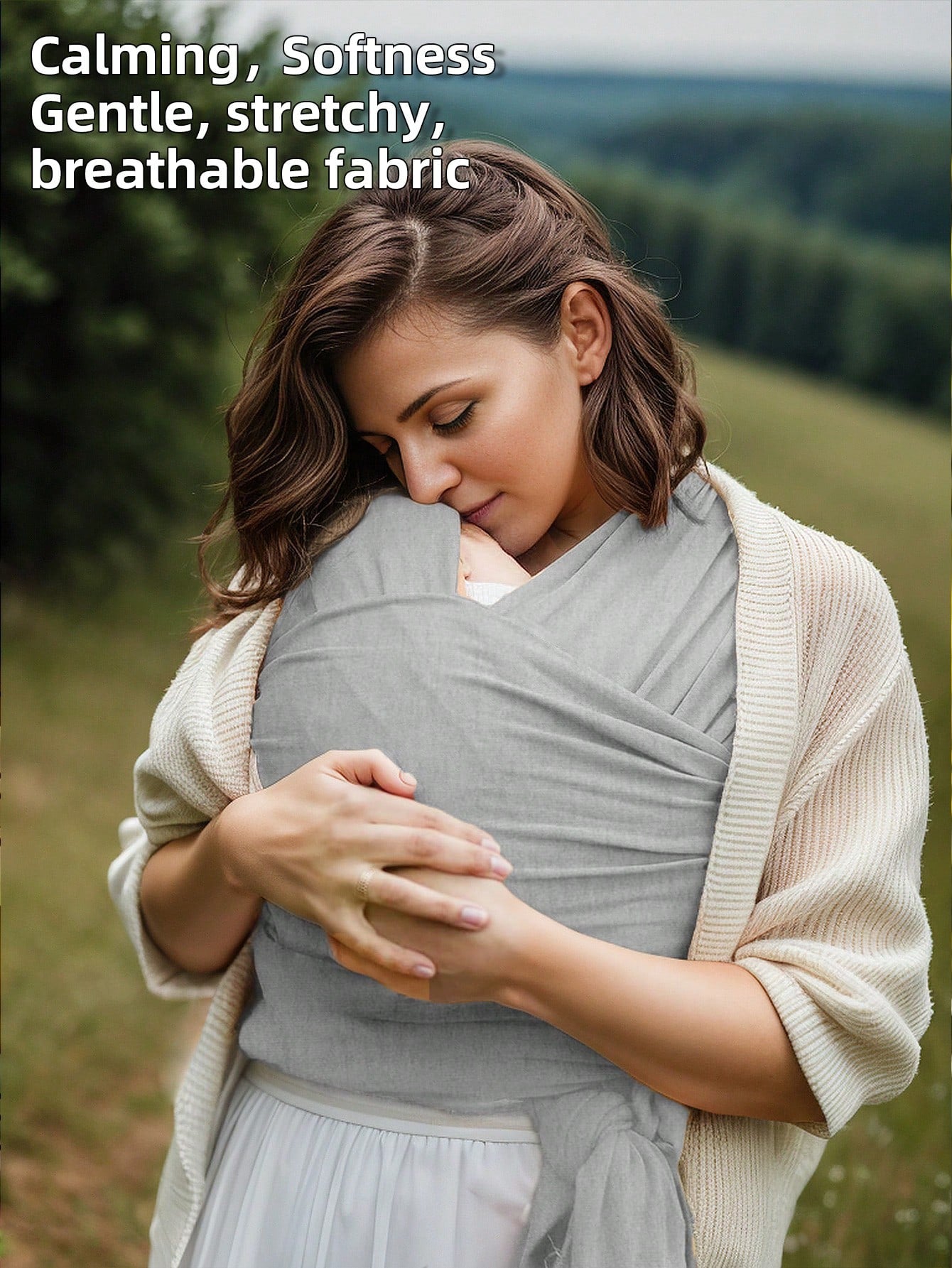 Wrap Carrier- Original Baby Carrier Wrap Sling For Newborns- Baby Wearing Essentials- Newborn Wrap Swaddle Holder, Newborn To Toddler Infant Sling