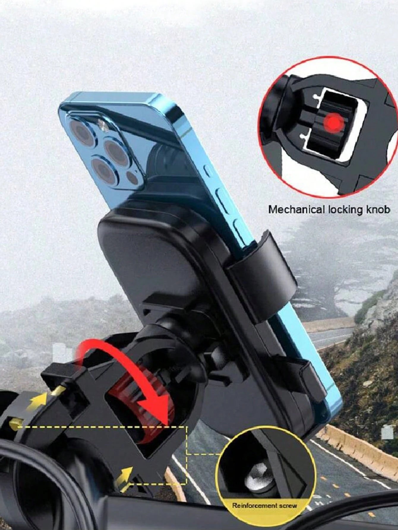 X-TIGER Motorcycle Mobile Phone Support ABS Material MTB Bicycle Phone Holder Electric Bike Phone Bracket