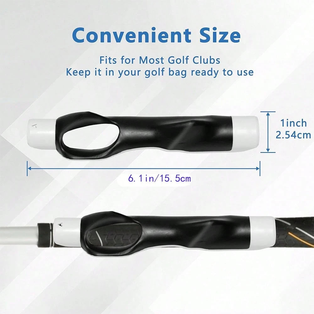 XISIYUJZ Golf Club Grip Trainer, Right-Handed Grip Trainer, Golf Club Grip And Swing Training Aid, Helps Golfers Maintain Correct Grip Posture, Can Be Installed On Most Golf Club Grips