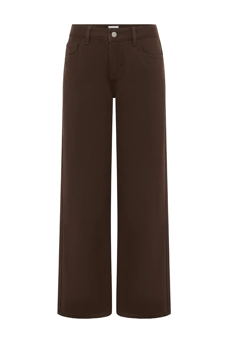 Zavi Straight Leg Jeans - Chocolate