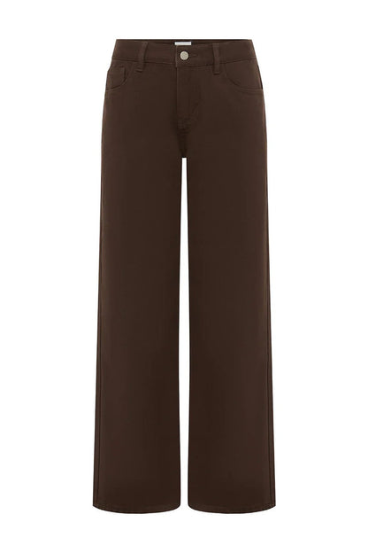 Zavi Straight Leg Jeans - Chocolate